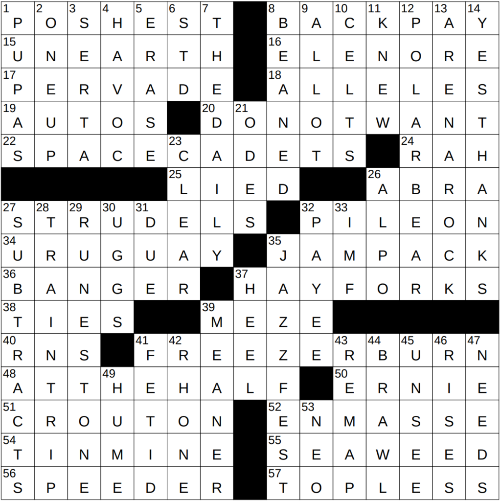 A Treatise of Human Nature NYT Crossword