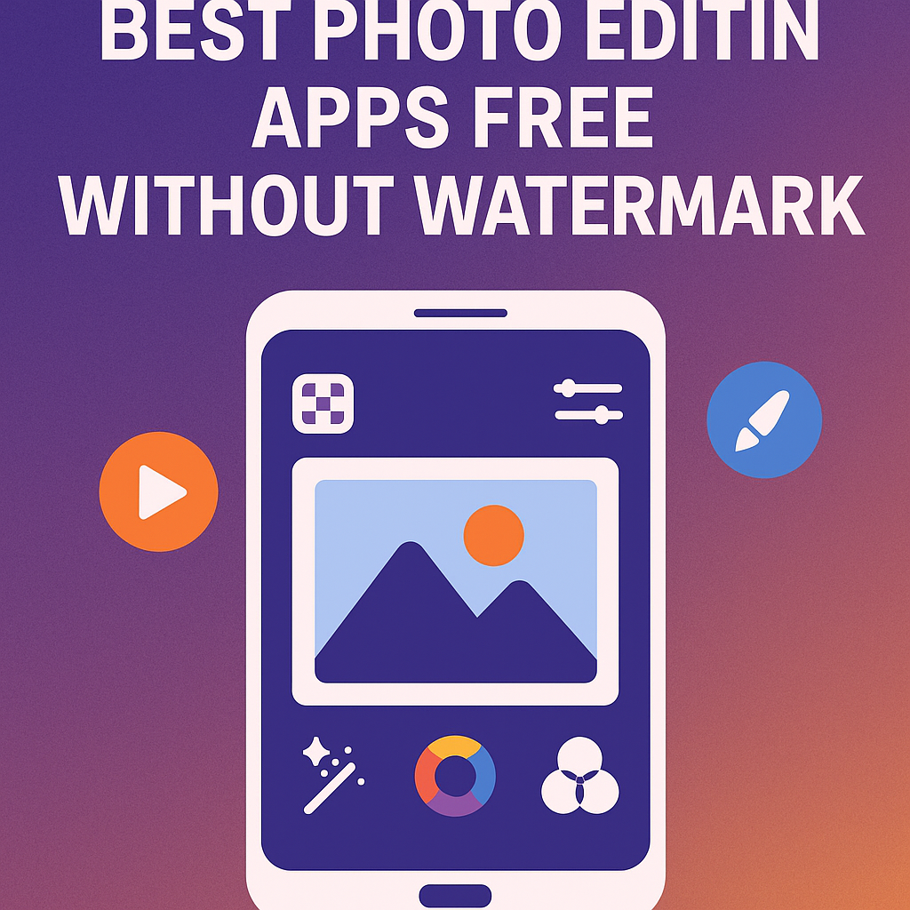 Best Photo Editing Apps Free Without Watermark
